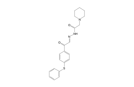 1-piperidineacetic acid, p-(phenylthio)phenacylidenehydrazide