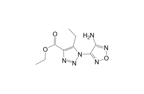 1H-1,2,3-Triazole-4-carboxylic acid, 1-(4-amino-1,2,5-oxadiazol-3-yl)-5-ethyl-, ethyl ester