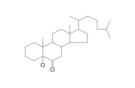 Cholestan-5-ol-6-one