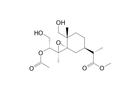 Methyl (3R,4R,5S,11S)-3-Acetoxy-1,2-dihydroxy-4,5-epoxy-1,2-secoeudesman-13-oate