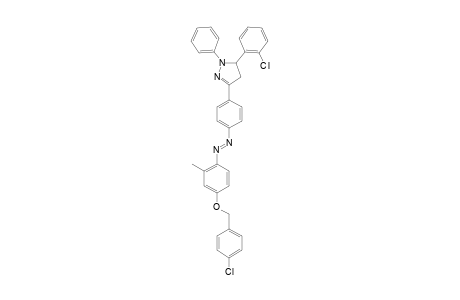 3-[4-[4-(4-CHLOROBENZYLOXY)-2-METHYLPHENYL-AZO]-PHENYL]-5-(ORTHO-CHLOROPHENYL)-1-PHENYL-2-PYRAZOLINE