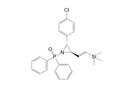 N-DIPHENYLPHOSPHINOYL-2-(BETA-TRIMETHYLSILYL)-VINYL-3-(PARA-CHLORO)-PHENYL-AZIRIDINE