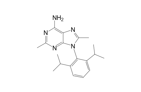 9-(2,6-diisopropylphenyl)-2,8-dimethyl-purin-6-amine