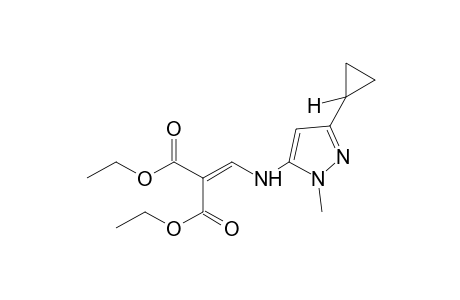 {[(3-cyclopropyl-1-methylpyrazol-5-yl)amino]methylene}malonic acid, diethyl ester