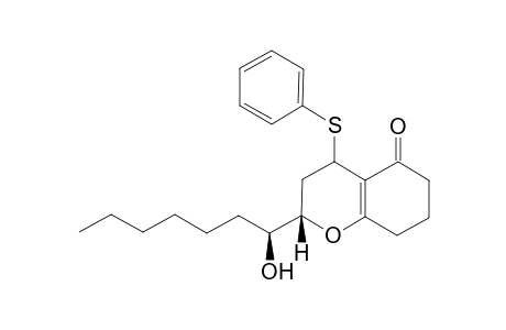 2-(1-Hydroxyheptyl)-4-(phenylthio)octahydrobenzopyran-5-one