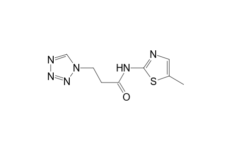 1H-1,2,3,4-Tetrazole-1-propanamide, N-(5-methyl-2-thiazolyl)-