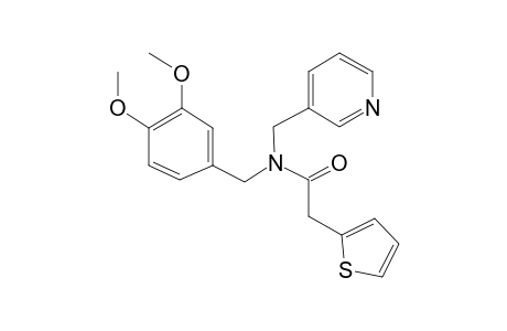 N-(3,4-Dimethoxybenzyl)-N-pyridin-3-ylmethyl-2-thiophen-2-yl-acetamide