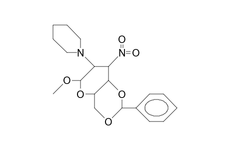 Methyl-4,6-O-benzylidene-2,3-dideoxy-3-nitro-2-piperidyl.alpha.-glucopyranoside