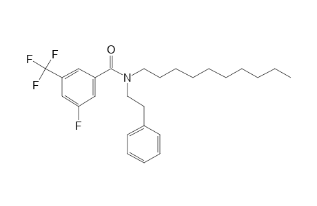 3-Fluoro-5-(trifluoromethyl)benzamide, N-(2-phenylethyl)-N-decyl-