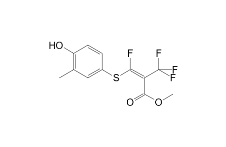 3-Fluoro-3-(4-hydroxy-3-methyl-phenylsulfanyl)-2-trifluoromethyl-acrylic acid methyl ester