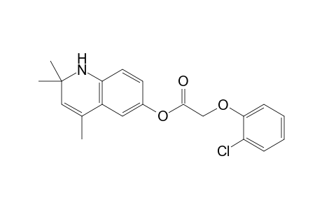 Acetic acid, (2-chlorophenoxy)-, 1,2-dihydro-2,2,4-trimethyl-6-quinolinyl ester