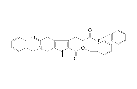 6-Benzyl-3-(2-benzyloxycarbonylethyl)-5-oxo-4,5,6,7-tetrahydro-1H-pyrrolo[2,3-c]pyridine-2-carboxylic acid, benzyl ester