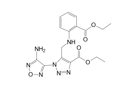 1H-1,2,3-triazole-4-carboxylic acid, 1-(4-amino-1,2,5-oxadiazol-3-yl)-5-[[[2-(ethoxycarbonyl)phenyl]amino]methyl]-, ethyl ester