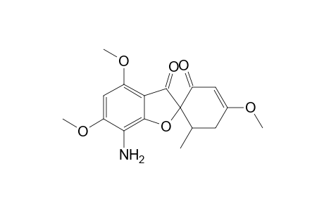 Spiro[benzofuran-2(3H),1'-[3]cyclohexene]-2',3-dione, 7-amino-4,4',6-trimethoxy-6'-methyl-