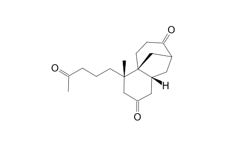 (+-)-(1S*,2S*,6R*)-2-Methyl-2-(4-oxopentyl)tricyclo[6.3.1,0(1,6)]dodecan-4,9-dione