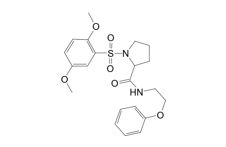 1-[(2,5-dimethoxybenzene)sulfonyl]-N-(2-phenoxyethyl)pyrrolidine-2-carboxamide