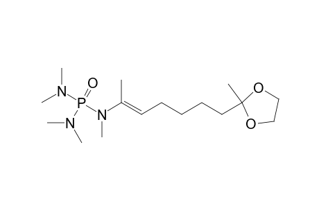 [7-(2-Methyl-1,3-dioxolan-2-yl)-2-hepten-2-yl]-pentamethyl phosphoric triamide