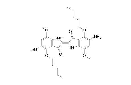 4,4'-bis(pentyloxy)-7,7'-dimethoxy-5,5'-diaminoindigotin