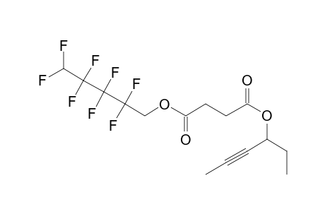 Succinic acid, hex-4-yn-3-yl 2,2,3,3,4,4,5,5-octafluoropentyl ester