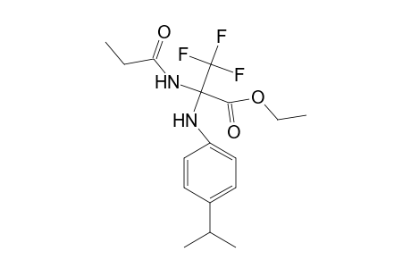 Ethyl 3,3,3-trifluoro-2-(4-isopropylanilino)-2-propionamidopropionate