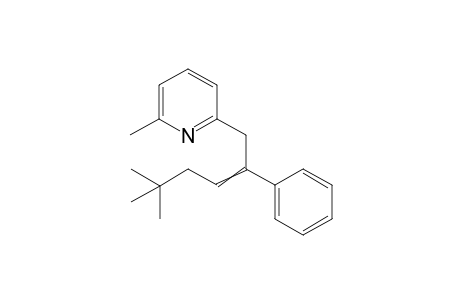 2-(5,5-dimethyl-2-phenylhex-2-enyl)-6-methylpyridine