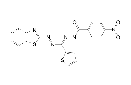 1-(BENZOTHIAZOLE)-3-(THIOPHELIDENE)-5-(4'-NITROBENZOYL)-FORMAZAN