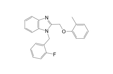 1H-1,3-Benzimidazole, 1-[(2-fluorophenyl)methyl]-2-[(2-methylphenoxy)methyl]-