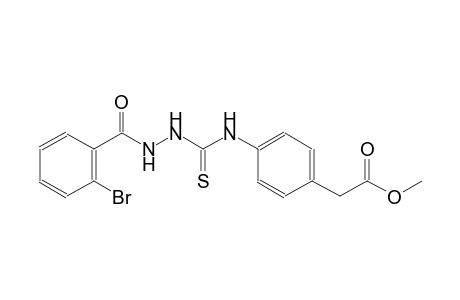 methyl [4-({[2-(2-bromobenzoyl)hydrazino]carbothioyl}amino)phenyl]acetate