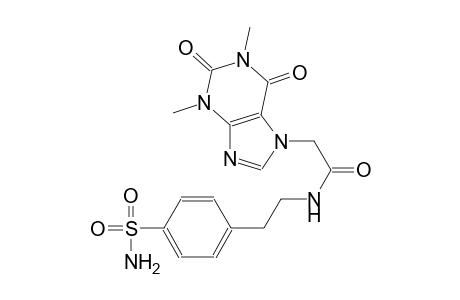 N-{2-[4-(aminosulfonyl)phenyl]ethyl}-2-(1,3-dimethyl-2,6-dioxo-1,2,3,6-tetrahydro-7H-purin-7-yl)acetamide