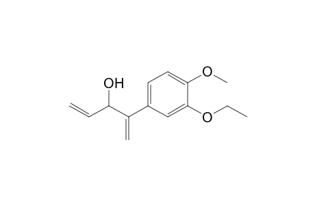 2-(3-Ethoxy-4-methoxyphenyl)-1,4-pentadien-3-ol