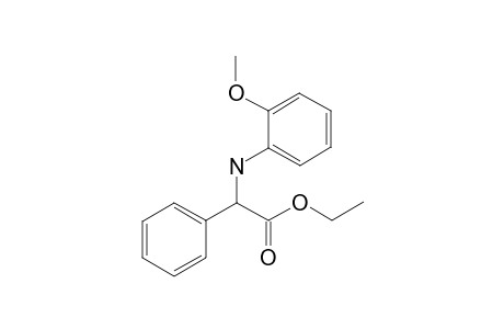 (+)-Ethyl-2-((2-methoxyphenyl)amino)-2-phenylacetate