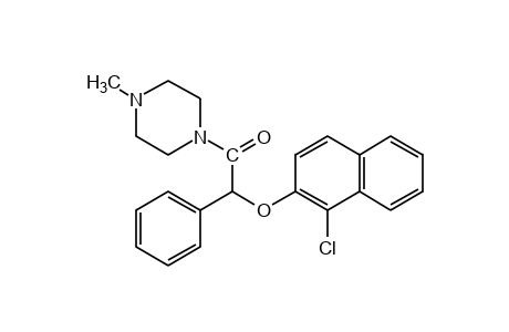 1-{[(1-chloro-2-naphthyl)oxy]phenylacetyl}-4-methylpiperazine