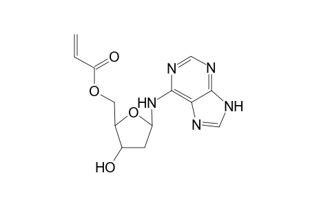 1-Adenine-2-deoxy-.beta.-D-ribofuranos-5-yl 2-Propenoate