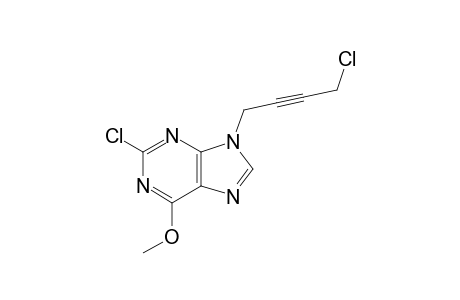 N9-(4'-CHLORO-2'-BUTYNYL-1'-YL)-2-CHLORO-6-METHOXY-PURINE