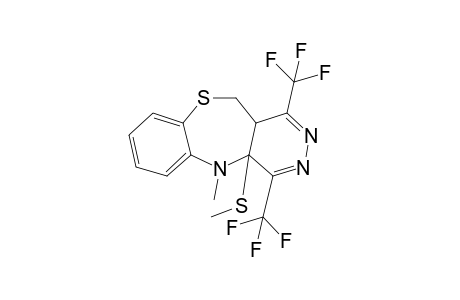 4A,5,11,1A-TETRAHYDRO-5-METHYL-4A-METHYLTHIO-1,4-BIS-(TRIFLUOROMETHYL)-PYRIDAZINO-[4,5-C]-[1,5]-BENZOTHIAZEPINE