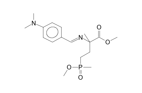 Erythro-methyl 4-(methylmethoxyphosphoryl)-2-methyl-2-para-dimethylaminobenzylidenaminobutanoate (Z/E mixture)