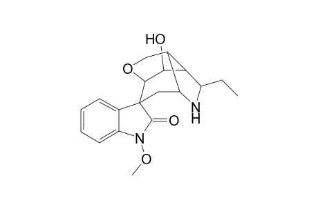 Spiro[3H-indole-3,7'(6'H)-[3,6]methano[1H]oxepino[4,3-b]pyrrole], gelsedine deriv.