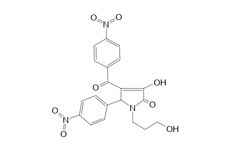 3-Hydroxy-1-(3-hydroxy-propyl)-4-(4-nitro-benzoyl)-5-(4-nitro-phenyl)-1,5-dihydro-pyrrol-2-one