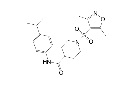 1-[(3,5-dimethyl-4-isoxazolyl)sulfonyl]-N-(4-isopropylphenyl)-4-piperidinecarboxamide