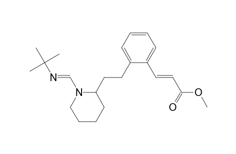 (E)-Methyl 3-(2-{2-[N-(N'-tert-butylformimidoyl)-2-piperidyl]ethyl}phenyl)propenoate