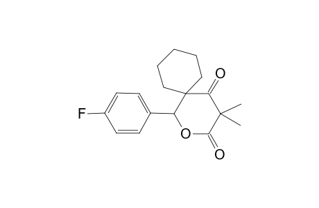 2H-Pyran-2,4(3H)-dione, dihydro-6-(4-fluorophenyl)-3,3-dimethyl-5-spirocyclohexane-