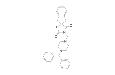 3'-[(4-BENZHYDRYLPIPERAZINO)-METHYL]-INDANE-2-SPIRO-5'-OXAZOLIDINE-2',4'-DIONE