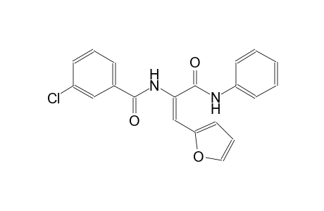 benzamide, 3-chloro-N-[(E)-2-(2-furanyl)-1-[(phenylamino)carbonyl]ethenyl]-