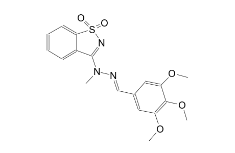 benzaldehyde, 3,4,5-trimethoxy-, (1,1-dioxido-1,2-benzisothiazol-3-yl)methylhydrazone