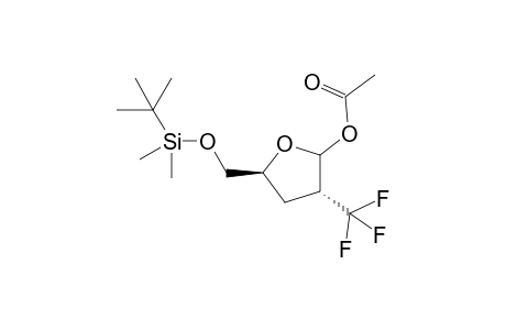 (2R,4S)-1-O-Acetyl-5-O-(tert-butyldimethylsilyl)-2,3-dideoxy-2-trifluoromethylpentofuranose