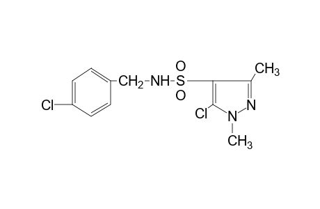 5-chloro-N-(p-chlorobenzyl)-1,3-dimethylpyrazole-4-sulfonamide