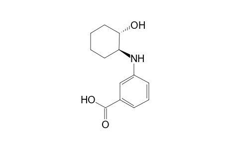 Benzoic acid, 3-(2-hydroxycyclohexylamino)-, trans-