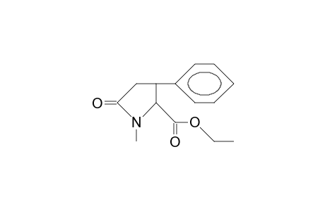1-Methyl-cis-3-phenyl-5-oxo-pyrrolidine-2-carboxylic acid, ethyl ester