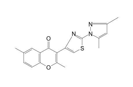 2,6-dimethyl-3-[2-(3,5-dimethylpyrazol-1-yl)-4-thiazolyl]chromone