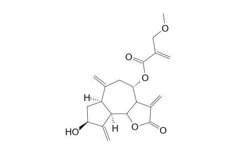 8-o-(2-Methoxymethyl-2-propenoyl)-3-hydroxy-4(15),10(14),11(13)-guaiatrien-12,6-olide